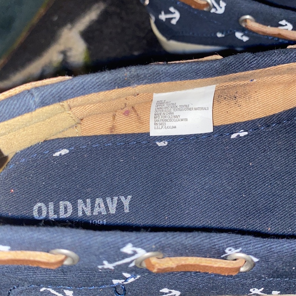 Old Navey anchor print loafers - Picture 4 of 7